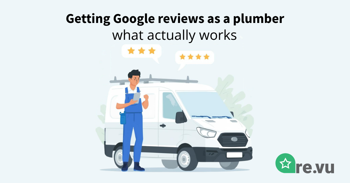 Getting Google reviews as a plumber